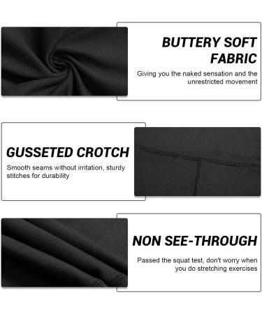 GAYHAY High Waisted Leggings for Women - Tummy Control Printed Pants, Full Length, Black, L-XL - Buy Online on GoSupps.com