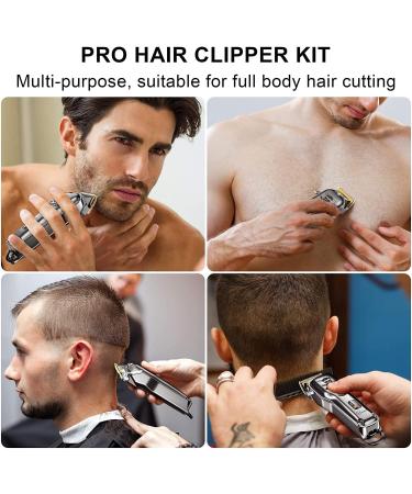 Hatteker Hair Cutting Kit Pro - Professional Barber Clippers for Men - Cordless Beard Trimmer - IPX7 Waterproof - Buy Online on GoSupps.com