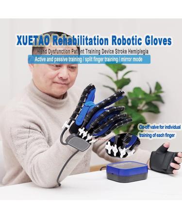BTAISYDE Hand Function Rehabilitation Robot Gloves Upgrade Hemiplegia Stroke Arthritis Hand Finger Rehabilitation Trainer Robot Rehab Gloves Left Large - Buy Online on GoSupps.com
