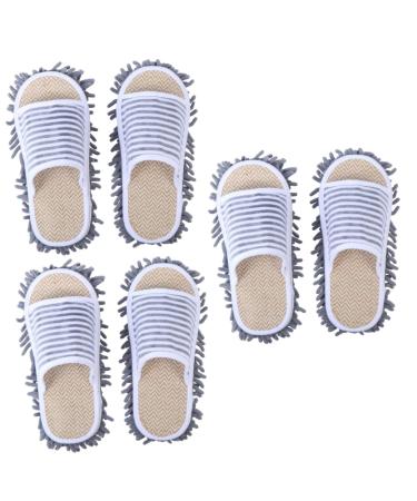 minkissy 2 Pairs Slippers Slipper Mop Slipper Cleaning Womens Socks Non Slip Socks Wooden Floor Cleaner Wood Floor Cleaner Cloth Slipper Indoor Shoes Multipurpose Non-slip Shoes 27x13cm 9x3pcs