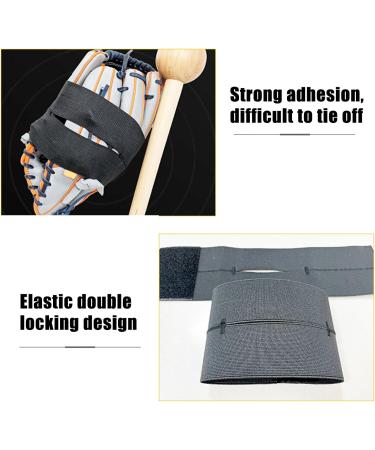 AMIJOUX Softball & Baseball Glove Band | Black Elastic Styling Keeper for Optimal Performance - Buy Online on GoSupps.com