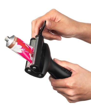 Big Squeeze Tube Squeezer | Heavy Duty Tube Wringer - Made in USA - Toothpaste, Paint, Cosmetics, Sunscreen, Hair Dye, Adhesives, Metal Tubes. Comfortable Ergonomic Dispenser Tool (Black)
