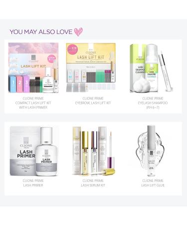 CLIONE PRIME Lash Lift Kit - 44 Pcs Eyebrow Lamination & Eyelash Perm for Home & Professional Use - Made in Korea - Buy Online on GoSupps.com