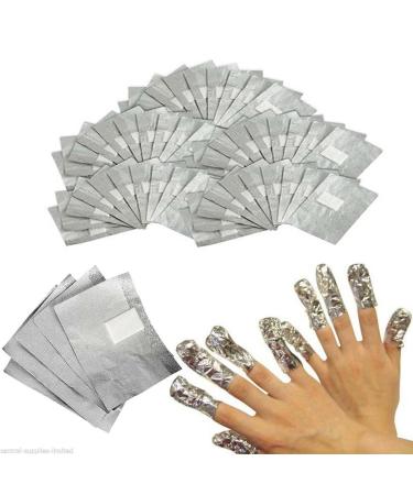 Nail Foil Remover Wraps 100 Foils For Nail Gel Polish UV LED Art Soak Off Acyrilic Removal