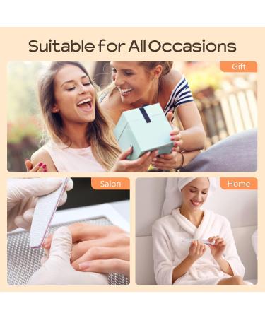 Capularsh Professional 100/180 Grit Nail File for Acrylic Nails - 30 Pcs Double Sided Emery Boards for Manicure - Durable & Washable - Ideal for Home & Salon Use - Buy Online on GoSupps.com