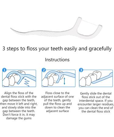 Pack of 250 Dental Floss Sticks - Disposable Toothpicks for Family Travel & Hotel - Unflavored Dental Care - Buy Online on GoSupps.com