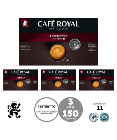 Caf en Dosettes - Caf Royal Pro | 3 x 50 - Compatibles avec les Machines caf Nespresso * Professional - Saveur Ristretto Ristretto 50 unit (Lot de 3) - Buy Online on GoSupps.com