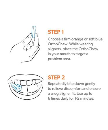 EverSmile OrthoChews and Teeth Aligner Removal Tool Chewies for Invisalign Byte and Clear or Metal Braces Medical Grade Silicone Chews to Help with Pain Relief and Seating Aligner Trays - Buy Online on GoSupps.com