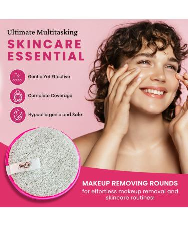 StansOut Beauty Makeup Removing Rounds - Reusable Microfiber Face Pads & Washable Cleansing Cloths - Gentle Effective Travel-Friendly - 3 Pack - Buy Online on GoSupps.com
