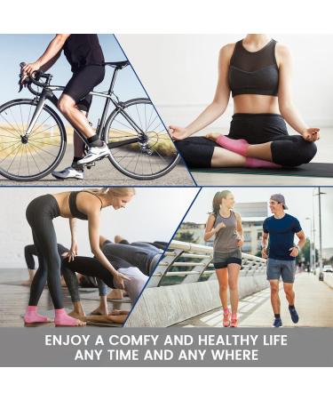 AVIDDA Plantar Fasciitis Support Socks - Compression Foot Sleeves for Pain Relief - Light Pink - Size S - 1 Pair - Buy Online on GoSupps.com