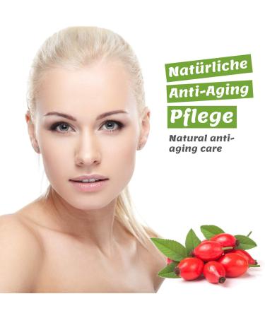 Organic Rosehip Oil 50ml - Cold Pressed Vegan Anti-Aging Oil for Face, Skin, Body & Hair - Buy Online on GoSupps.com