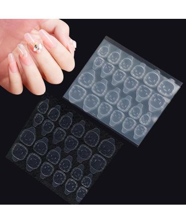 Nail Adhesive Tabs - 50Sheet Fake Glue Stickers - Transparent Acrylic Jelly Double Sided Adhesive Tabs for Press on Nails Waterproof - Buy Online on GoSupps.com