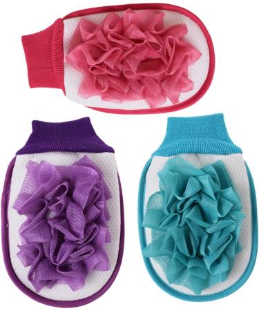 FOMIYES 6 Pcs Spa Gloves & Exfoliating Body Scrub Mesh Pouf - Comfortable Shower Ball & Gauntlet Mittens for Ultimate Bath Experience - Buy Online on GoSupps.com