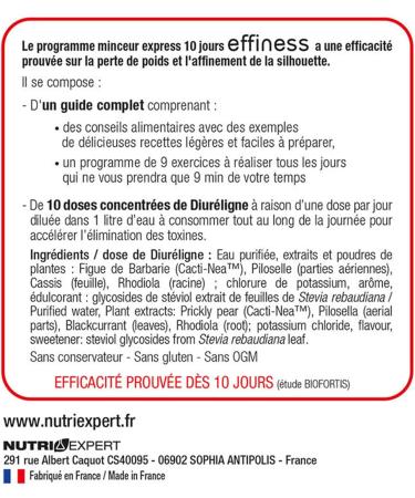 NUTRIEXPERT 10-Day Express Slimming Program Elimination Weight Loss Refining Waist Size Complete Guide Included Treatment 10d - Buy Online on GoSupps.com