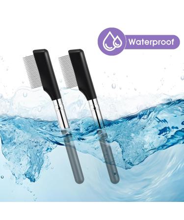 Small Eyelash Comb 2 Pack - Metal Eyelash Brush & Eyebrow Grooming Tool for Perfect Eye Makeup - Buy Online on GoSupps.com