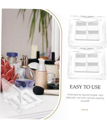 Hemoton 2 Sets Eyeshadow Eye Shadow Empty Blusher Pans Lipstick Cases Blush Palette Lipstick Box Square - Buy Online on GoSupps.com
