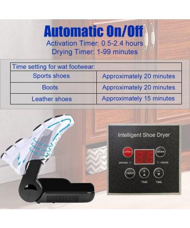 LNSTUDIO Electric Shoe Dryer with Ozone Deodorizer & Timer Function - Portable Boot Warmer for Drying Shoes, Boots, Gloves & Socks - Buy Online on GoSupps.com