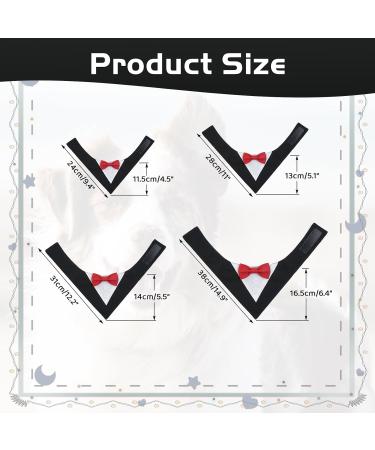 Stylish Smoking Dog Bandana - Adjustable Formal Pet Accessory for Weddings Birthdays Halloween & Christmas (Large Size Rotschwarz & Redschwarz) - Buy Online on GoSupps.com