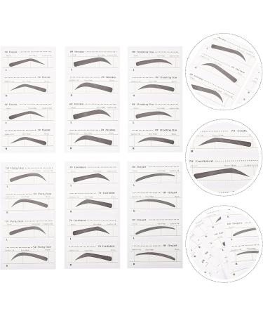 Zerodeko Lot de 6 Pochoirs Sourcils Jetables pour Maquillage F minin Mod les Vari s pour Dessin Pr cis Autocollants Confortables et Pratiques Usage Domicile ou Salon Adapt s aux - Buy Online on GoSupps.com
