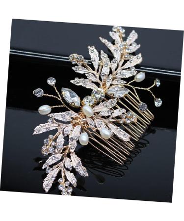 DOITOOL Wedding Hair Accessories Bridal Hair Comb Pearl Inlaid Comb Women Decorative Comb Hatchet Comb Pearl Hair Clip Hair Insert Comb Rhinestone Headdress Fine 4 Piece Set - Buy Online on GoSupps.com