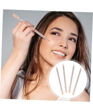BIUDECO 4pcs Concealer Pen Make up Concealer for Face Cover up Makeup Concealer Wooden Spot Eyebrow Pencil 16x0.8cm Ivory - Buy Online on GoSupps.com