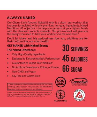 NAKED Strawberry Lemonade BCAAs + Cherry Lime Energy 2:1:1 Amino Acids (34 Servings) & Clean Pre Workout (30 Servings) | Strength Endurance & Recovery - Buy Online on GoSupps.com