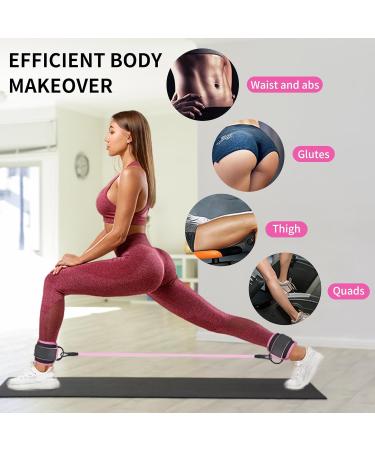 Ankle Resistance Bands Set with Cuffs Ankle Resistance Band for Leg Exercise Bands for Butt Lift Women Ankle Resistance Band for Leg Booty Workout Equipment for Kickbacks Hip Fitness Training - Buy Online on GoSupps.com