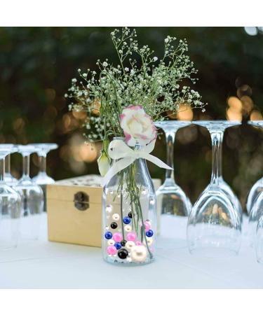 100pcs Floating Pearls Beads & 500pcs Water Gels | Creamy White Vase Fillers for Home, Weddings & Parties - Buy Online on GoSupps.com