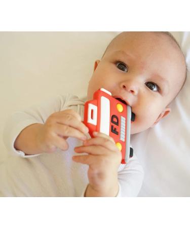 Silli Chews Fire Truck Teether - Infant Silicone Teething Toy - Buy Online on GoSupps.com