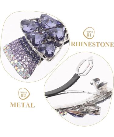 MAGICLULU Purple Crystal Hairpin for Women on Back of Head Decorative Hair Clip Bride Hair Clips Rhinestone Hair Clips Crystal Hair Accessories Clips for Hair Small Hair Clips Hair Barrette - Buy Online on GoSupps.com