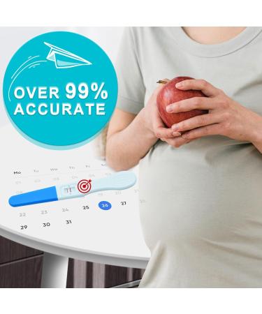 ACCUBIO Rapid Detection Pregnancy Test Extra Sensitive HCG Urine Midstream Test Early Detection Pregnancy Test Strips Result Within 5 Minutes Over 99% Accurate 25mIU/mL 5PACK - Buy Online on GoSupps.com