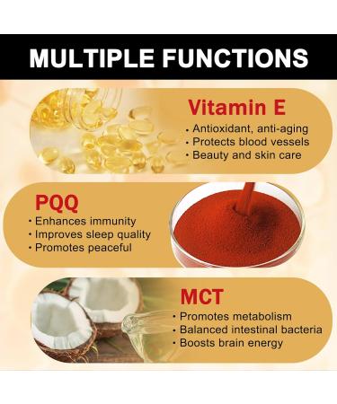 CoQ10 200mg Enhanced Absorption with Vitamin E PQQ & Black Pepper | Heart & Energy Support Supplement | 120 Servings - Buy Online on GoSupps.com