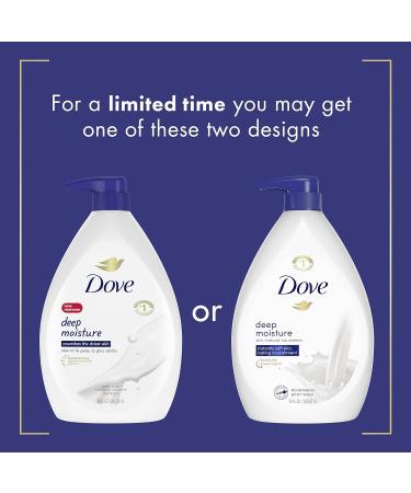 Dove Body Wash with Pump - 34oz (Pack of 3) | Deep Moisture Cleanser with Skin Natural Nourishers for Soft and Nourished Skin - Buy Online on GoSupps.com