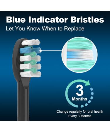 FitMount Toothbrush Replacement Heads 6 Pack - Compatible with WaterPik Sonic Fusion 2.0 - Fit for Water-Pik SF-01 SF-02 SF-03 SF-04 - Flossing Brush Head - Buy Online on GoSupps.com