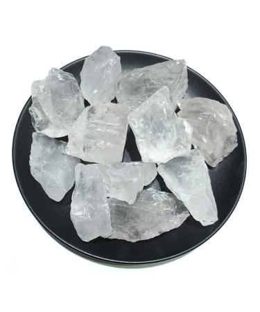 Natural Crystal Rough Natural Crystal Rough 100g Natural White Quartz Crystal Stone Rock Chips Specimen Collection Natural Crystal Fish Tank Stone Home Decoration QINTINYIN