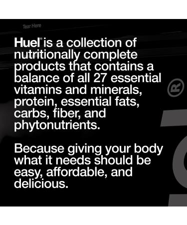 Huel Black Edition Chocolate 40g - Vegan Protein Powder Nutritionally Complete Meal 17 Servings Gluten Free 27 Vitamins & Minerals Eco-Friendly Scoop Not Included - Buy Online on GoSupps.com