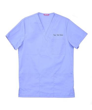 TAILOR'S Men's Personalized Medical Slip Shirt Embroidered with Own Name Ceil M