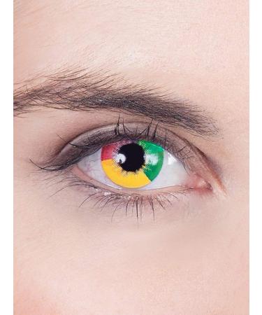 Maskworld unicorn contact lenses/annual lenses - motif lenses without prescription - unisex - adults - ideal for Halloween carnival motto party & horror events