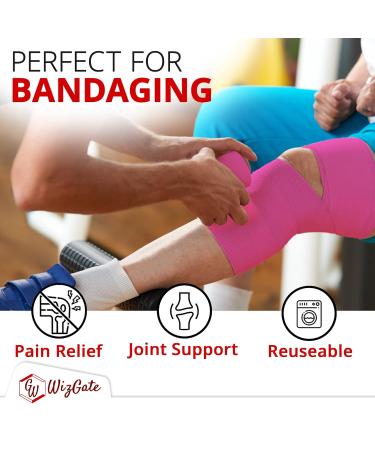 WizGate Vet Wrap 8Pcs Assorted 5cm x 4.5m Non-Woven Cohesive Bandages - Self-Adhesive, Breathable & Stretchable Rolls for Pets & Humans - Ideal for Sprains, Swelling & More - Buy Online on GoSupps.com