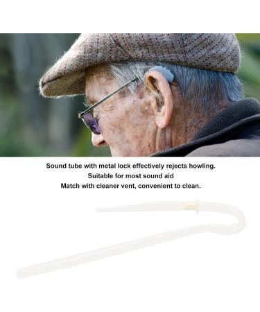 Oaldic Hearing Aid Hose - 10 Transparent Sound Aid Tubes with Metal Lock - Replacement Accessories for Sound Amplifiers - Buy Online on GoSupps.com