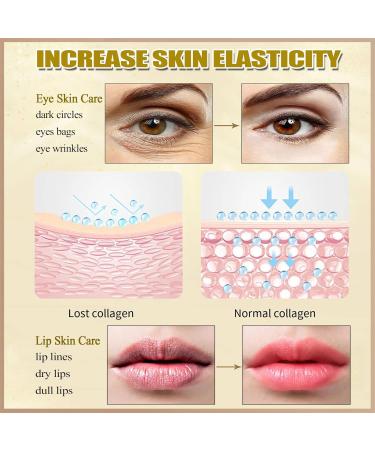 30 Pairs 24K Gold Eye & Lip Masks | Crystal Collagen Gel Patches for Puffy Eyes & Dark Circles Moisturizing Cooling Skin Care - Buy Online on GoSupps.com