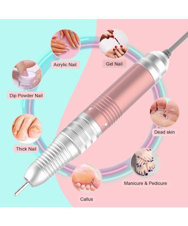 Delanie Nail Miller 35000 RPM - 6-in-1 Quiet Electric Nail File for Gel & Acrylic Nails | Manicure & Pedicure Set - Rosa Rosagold - Buy Online on GoSupps.com