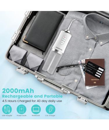 Water Flosser for Teeth - Cordless Dental Oral Irrigator with DIY Mode & 4 Jet Tips | IPX7 Waterproof Portable & Rechargeable - Perfect for Home & Travel | Yellow - Buy Online on GoSupps.com