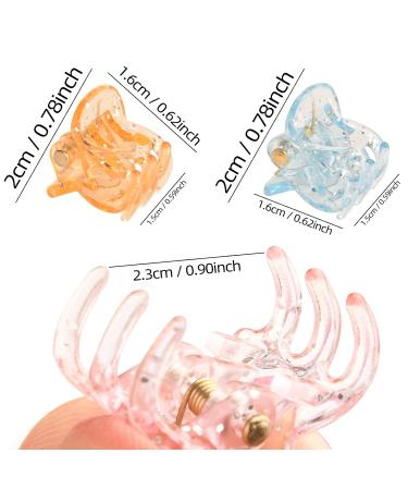 24 Pcs Mini Plastic Hair Clips - Colorful Claw Clips for Girls Women & Toddlers - Small Clamping Hair Accessories - Buy Online on GoSupps.com