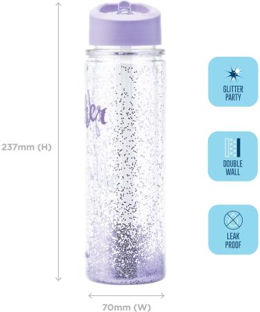 Smash 23138 Glitter Bottle Purple 9.5 x 6.5 x 24 cm 9.5 x 6.5 x 24 cm Glitter - Buy Online on GoSupps.com