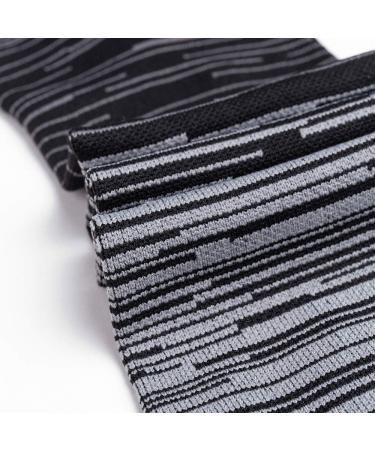 6 Pairs Compression Socks for Men & Women 20-30 mmHg - Non-Slip Long Tube Ideal for Running, Nursing, Hiking, Travel - Boost Stamina & Circulation - L-XL Stripe - Buy Online on GoSupps.com