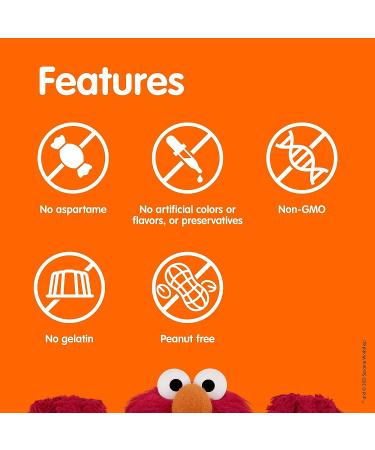 Sesame Street Kids Multivitamin Gummies | 6-Month Supply | Vitamin B6, B12, C, D3, Zinc | Dairy, Gelatin, Peanut, Gluten-Free | Immune Support | 180 Vegetarian Gummies - Buy Online on GoSupps.com