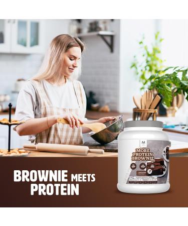 MORE Protein Brownie Mix 600g | Vegan High-Protein Brownies | Quality Tested | Made in Germany - Shop Internationally - Buy Online on GoSupps.com