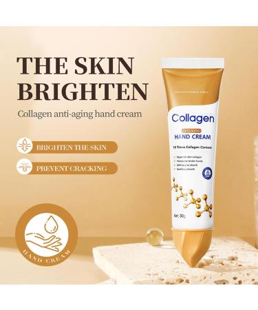  ZLHHRZJX Collagen Hand Cream - Hand Care for Fragile Skin - Intense Hydration Non-Greasy Fast Absorption Anti-Aging With Collagen Suitable for All Skin Types Deep Hydration (4 PCS) - Buy Online on GoSupps.com