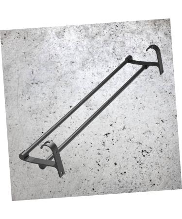 OSALADI 2pcs Cabinet Hooks Wall Towel Rack Towel Holder Self- Coat Hanger Wall-Mounted Double Towel Bar Blackx2pcs Size 1x2pcs - Buy Online on GoSupps.com